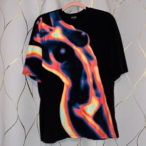 Poster Grl oversized graphic tee